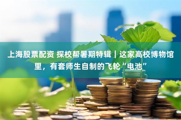 上海股票配资 探校帮暑期特辑｜这家高校博物馆里，有套师生自制的飞轮“电池”